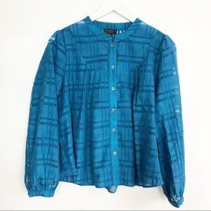 Anthropologie Tonya Buttondown Blue Size XS